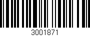 Código de barras (EAN, GTIN, SKU, ISBN): '3001871'