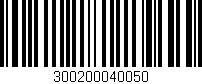 Código de barras (EAN, GTIN, SKU, ISBN): '300200040050'