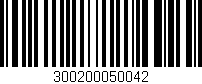 Código de barras (EAN, GTIN, SKU, ISBN): '300200050042'