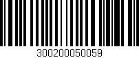 Código de barras (EAN, GTIN, SKU, ISBN): '300200050059'
