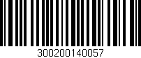 Código de barras (EAN, GTIN, SKU, ISBN): '300200140057'