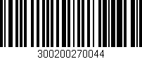 Código de barras (EAN, GTIN, SKU, ISBN): '300200270044'