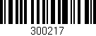 Código de barras (EAN, GTIN, SKU, ISBN): '300217'