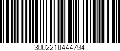 Código de barras (EAN, GTIN, SKU, ISBN): '3002210444794'