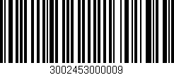 Código de barras (EAN, GTIN, SKU, ISBN): '3002453000009'