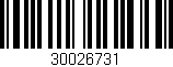 Código de barras (EAN, GTIN, SKU, ISBN): '30026731'