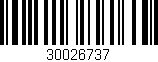 Código de barras (EAN, GTIN, SKU, ISBN): '30026737'