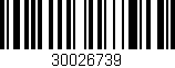Código de barras (EAN, GTIN, SKU, ISBN): '30026739'