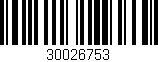 Código de barras (EAN, GTIN, SKU, ISBN): '30026753'