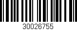 Código de barras (EAN, GTIN, SKU, ISBN): '30026755'