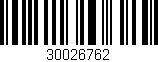 Código de barras (EAN, GTIN, SKU, ISBN): '30026762'