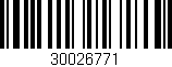 Código de barras (EAN, GTIN, SKU, ISBN): '30026771'