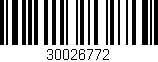 Código de barras (EAN, GTIN, SKU, ISBN): '30026772'