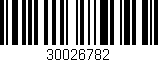 Código de barras (EAN, GTIN, SKU, ISBN): '30026782'