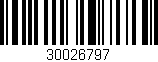 Código de barras (EAN, GTIN, SKU, ISBN): '30026797'