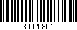 Código de barras (EAN, GTIN, SKU, ISBN): '30026801'