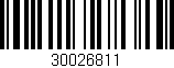 Código de barras (EAN, GTIN, SKU, ISBN): '30026811'