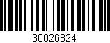 Código de barras (EAN, GTIN, SKU, ISBN): '30026824'