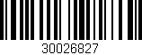 Código de barras (EAN, GTIN, SKU, ISBN): '30026827'