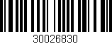 Código de barras (EAN, GTIN, SKU, ISBN): '30026830'