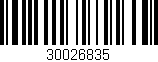 Código de barras (EAN, GTIN, SKU, ISBN): '30026835'