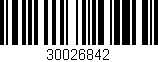 Código de barras (EAN, GTIN, SKU, ISBN): '30026842'