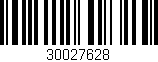 Código de barras (EAN, GTIN, SKU, ISBN): '30027628'