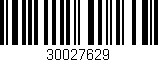 Código de barras (EAN, GTIN, SKU, ISBN): '30027629'