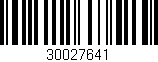Código de barras (EAN, GTIN, SKU, ISBN): '30027641'