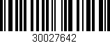 Código de barras (EAN, GTIN, SKU, ISBN): '30027642'