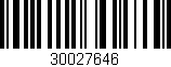 Código de barras (EAN, GTIN, SKU, ISBN): '30027646'