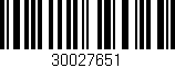Código de barras (EAN, GTIN, SKU, ISBN): '30027651'