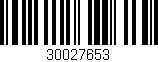 Código de barras (EAN, GTIN, SKU, ISBN): '30027653'