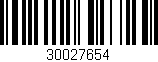 Código de barras (EAN, GTIN, SKU, ISBN): '30027654'