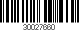 Código de barras (EAN, GTIN, SKU, ISBN): '30027660'