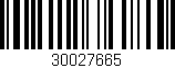 Código de barras (EAN, GTIN, SKU, ISBN): '30027665'