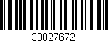 Código de barras (EAN, GTIN, SKU, ISBN): '30027672'