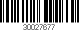 Código de barras (EAN, GTIN, SKU, ISBN): '30027677'