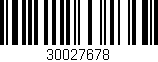 Código de barras (EAN, GTIN, SKU, ISBN): '30027678'