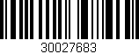 Código de barras (EAN, GTIN, SKU, ISBN): '30027683'