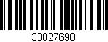 Código de barras (EAN, GTIN, SKU, ISBN): '30027690'
