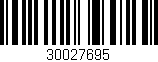 Código de barras (EAN, GTIN, SKU, ISBN): '30027695'