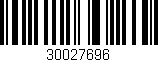Código de barras (EAN, GTIN, SKU, ISBN): '30027696'