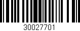 Código de barras (EAN, GTIN, SKU, ISBN): '30027701'