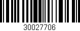 Código de barras (EAN, GTIN, SKU, ISBN): '30027706'