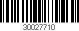 Código de barras (EAN, GTIN, SKU, ISBN): '30027710'