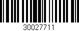 Código de barras (EAN, GTIN, SKU, ISBN): '30027711'