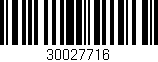 Código de barras (EAN, GTIN, SKU, ISBN): '30027716'