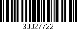Código de barras (EAN, GTIN, SKU, ISBN): '30027722'