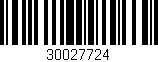 Código de barras (EAN, GTIN, SKU, ISBN): '30027724'